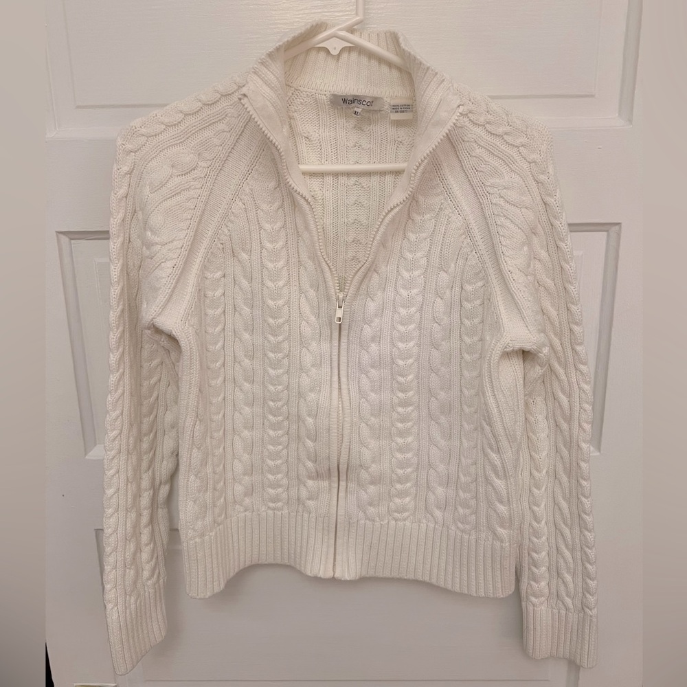Wainscott Canle-knit Cardigan